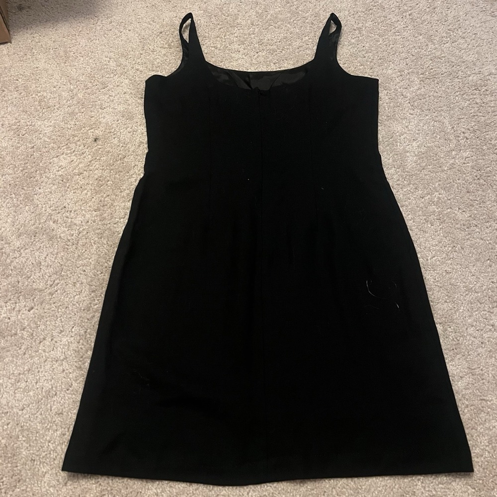 Banana Republic Black Italian Wool Sheath Tank Dress Size 10 Made in Italy